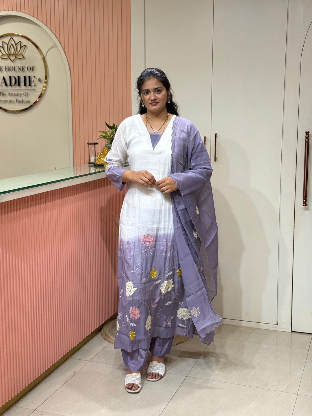 Mul Chanderi collection with Dual Shade | R217