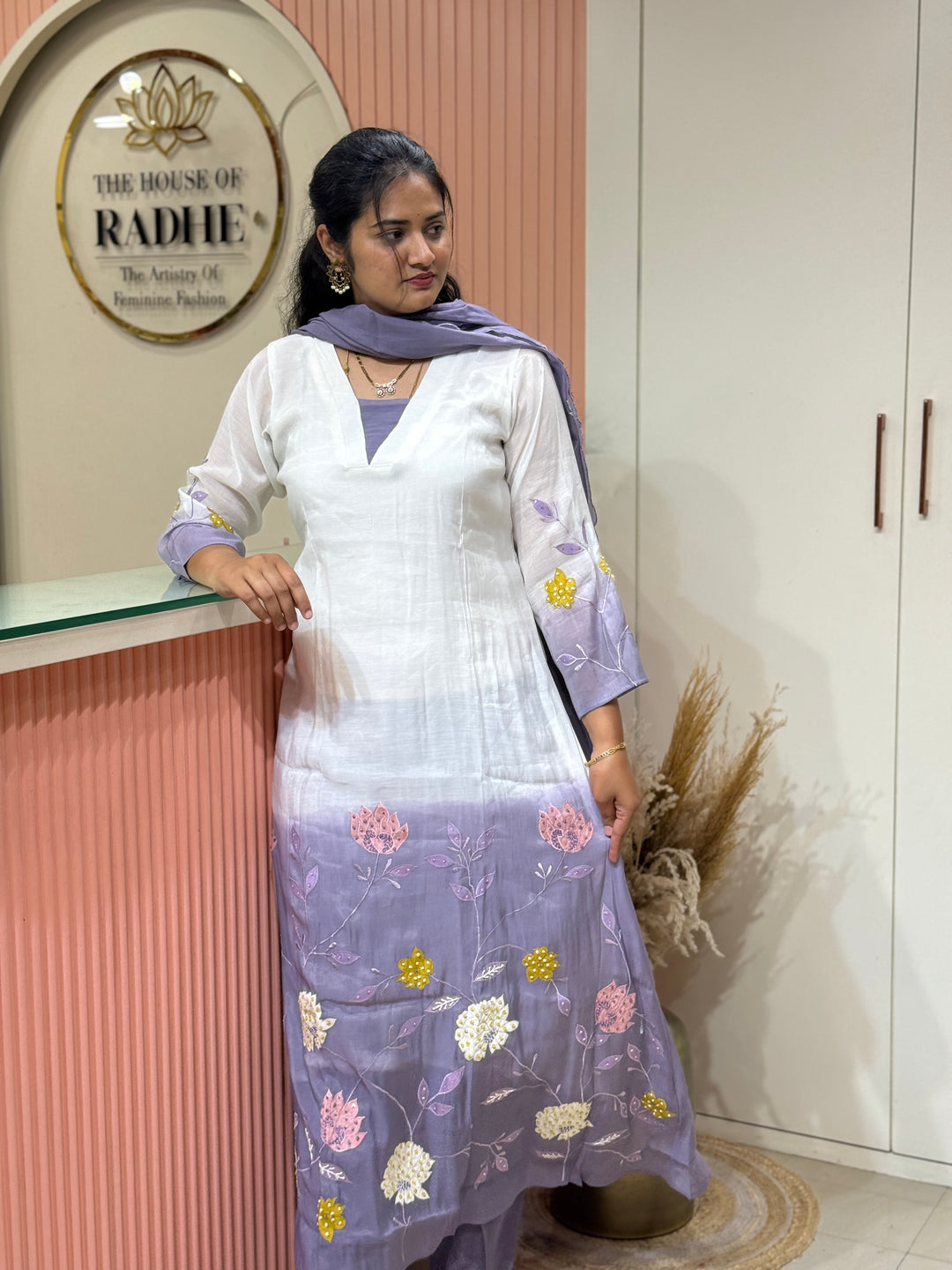 Mul Chanderi collection with Dual Shade | R217